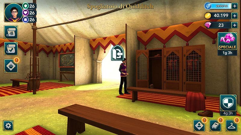 spogliatoio quidditch