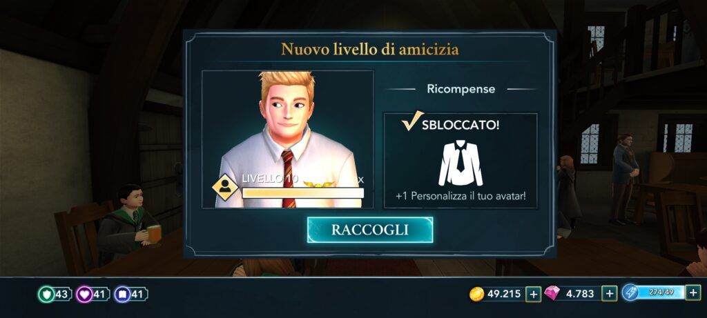 hogwarts mystery amicizia livello 10 murphy mcnully